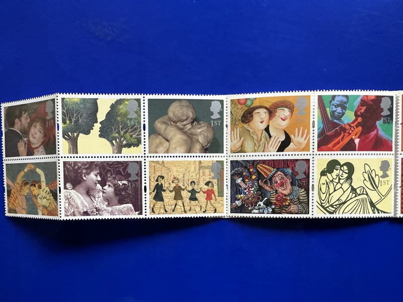 GB Stamp Booklet 10 x 1st. KX7 1995 Greetings Clown Carousel 2