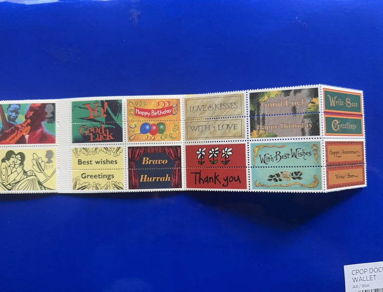 GB Stamp Booklet 10 x 1st. KX7 1995 Greetings Clown Carousel 3