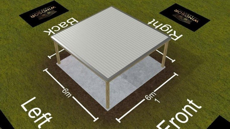 6m x 6m Carport - Clearspan and Kitset Carousel 2