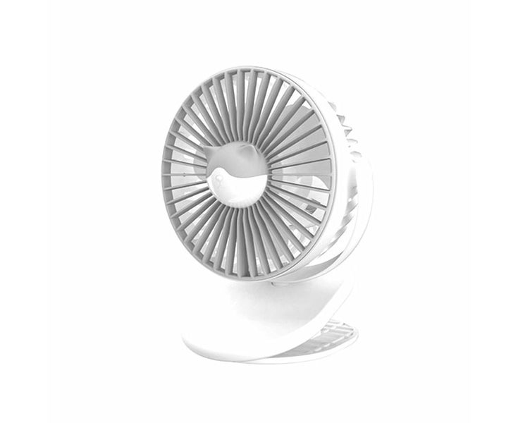 Cooling Fan 3 Speeds 360 Degree Rotatable Strong Airflow Desk Fan for Home-Wh Carousel 1