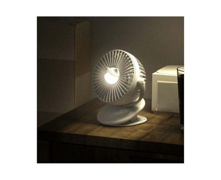 Cooling Fan 3 Speeds 360 Degree Rotatable Strong Airflow Desk Fan for Home-Wh Carousel 2