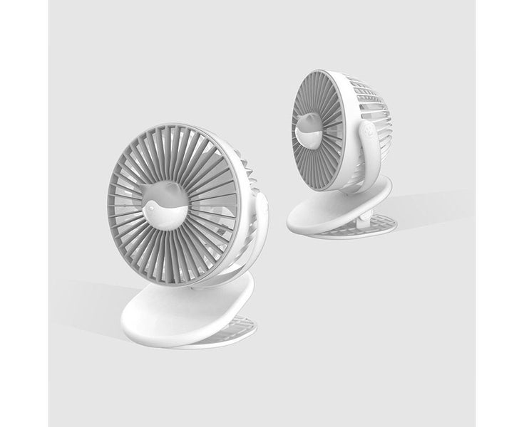 Cooling Fan 3 Speeds 360 Degree Rotatable Strong Airflow Desk Fan for Home-Wh Carousel 6