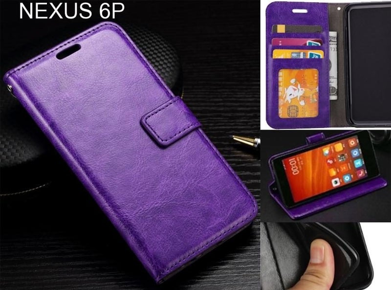 NEXUS 6P case Fine leather wallet case Carousel 1