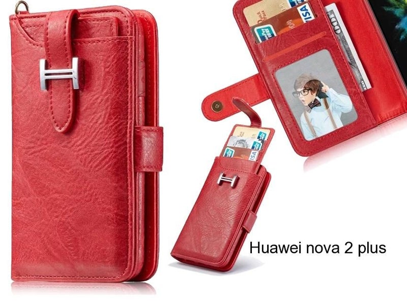 Huawei nova 2 plus Case Retro leather case multi cards cash pocket Carousel 1