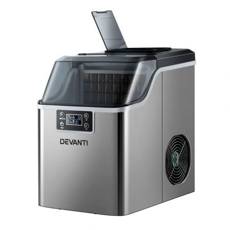 Devanti Ice Maker Machine Commercial Portable Ice Cube Tray Countertop 3.2L Carousel 1