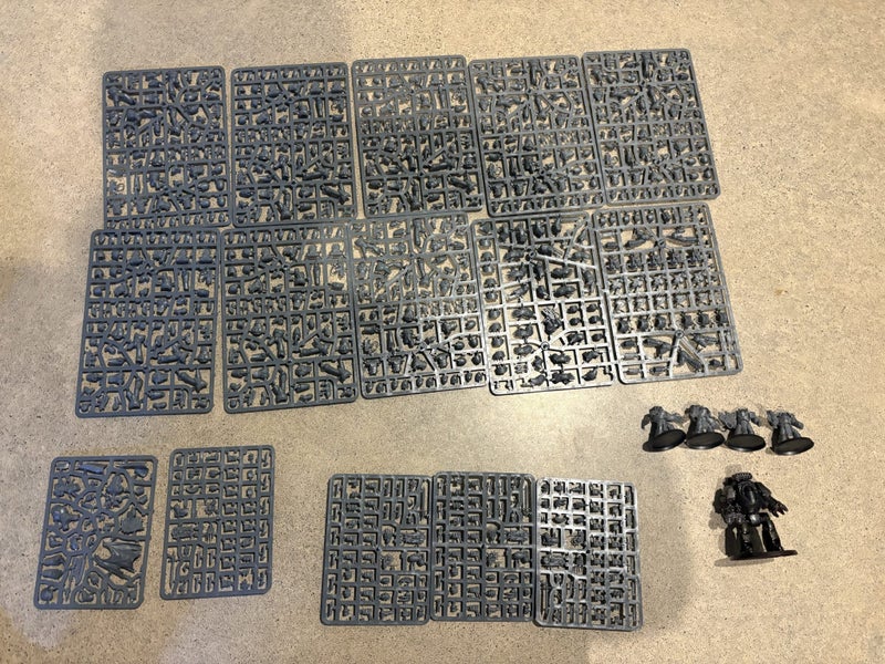 1,750 point Horus Heresy Army mostly unbuilt Carousel 1