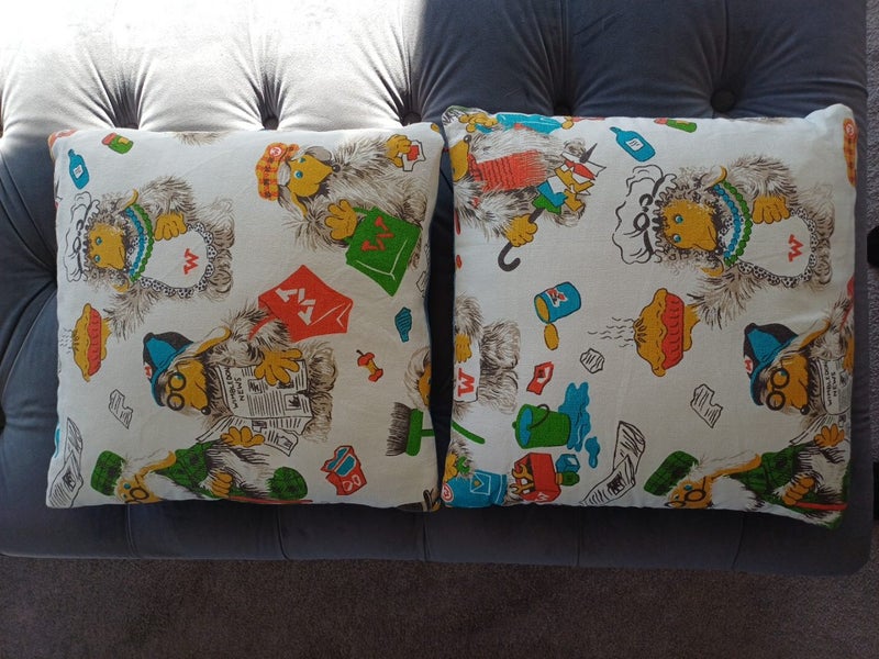 70s Retro Womble cushion x 2 Carousel 1