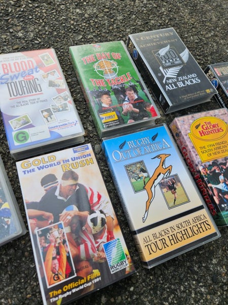 90s Vintage All Blacks VHS Tapes Carousel 1