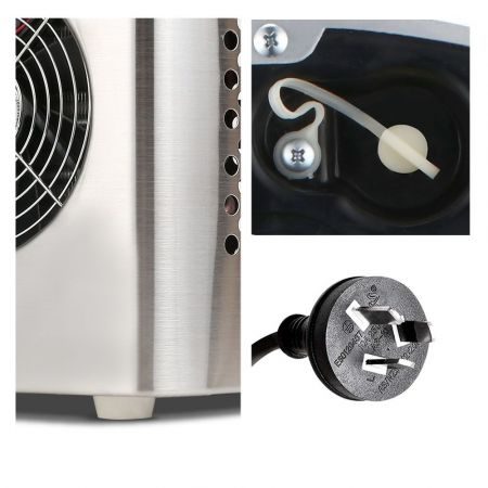 Devanti 2.4L Stainless Steel Portable Ice Cube Maker Carousel 9