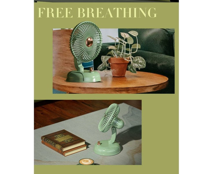 Oscillating Table Fans , 3-speed Convenient Push Button Controls, for Bedroom Carousel 6