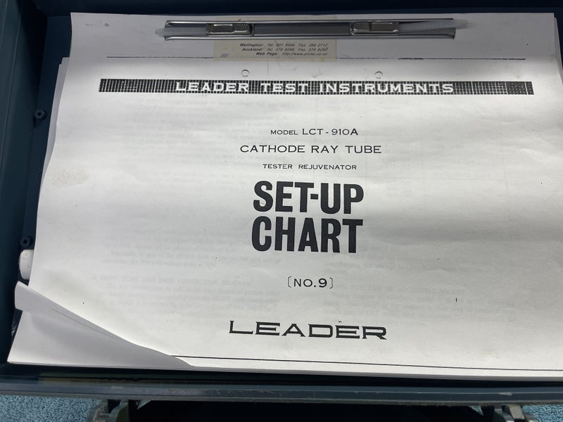 CATHODE RAY TUBE - TESTER REJUVENATOR Carousel 2