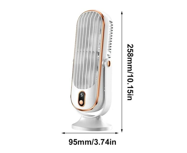 Air Cooling Fan USB Rechargeable 1800mAh Tower Table Fan 5 Speeds Refrigerati Carousel 2