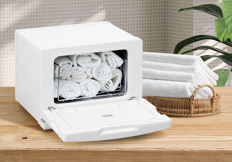 Salon Hot Towel Warmer Heater Cabinet UV Sterilizer Disinfection 8L Carousel 1