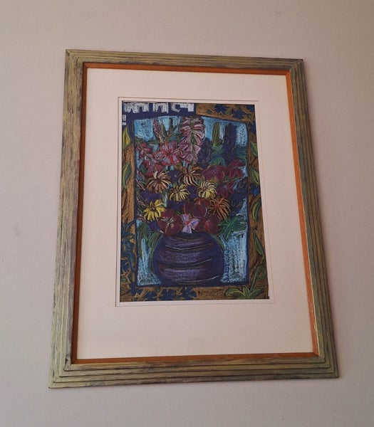 +++ IMPRESSIVE " B?J. ROBINSON - SUMMER FLOWERS II " PAINTING +++ Carousel 2