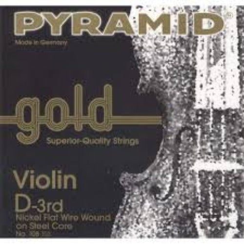 Pyramid Gold Violin D String - 1/8 Size Carousel 1