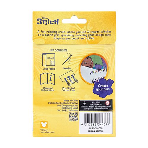 Disney Mini Counted Cross X Stitch Lilo and Stitch Kit Carousel 4