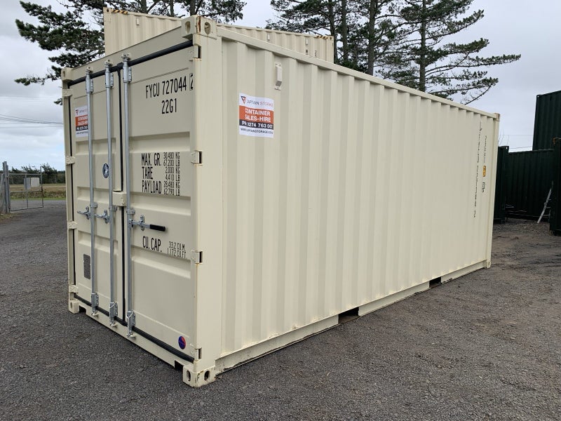 20’ Beige New Build One Trip Shipping Container64374341126786111