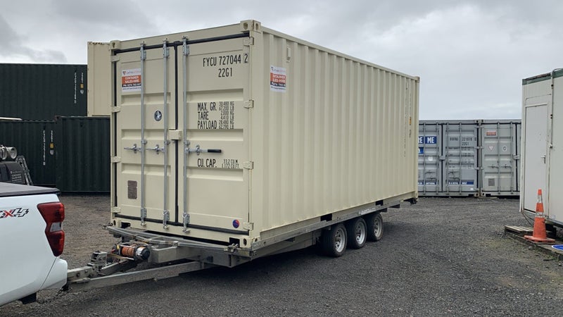 20’ Beige New Build One Trip Shipping Container64374341126786110