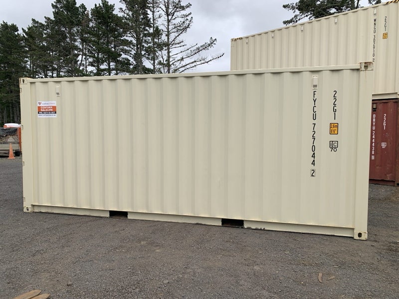 20’ Beige New Build One Trip Shipping Container64374341126786114