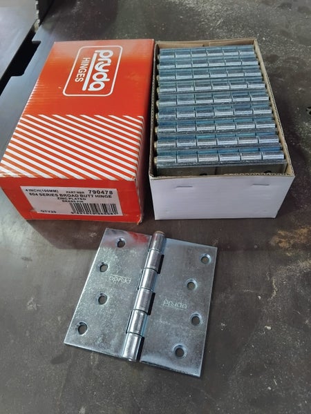 4x4 zinc broad butt door hinges x 20 Carousel 5