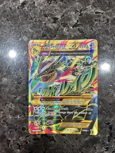 2015 Pokemon XY Ancient Origins M Mega Rayquaza EX 98/98 Full Art Holo Rare Carousel 1