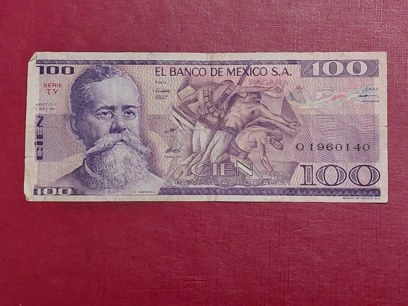 100 Mexican pesos banknote Carousel 1