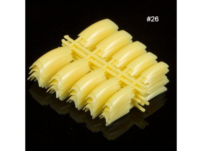 100pcs/pack Beauty Popular False Acrylic Nail Tips Plastic (1-29) Color False Carousel 1
