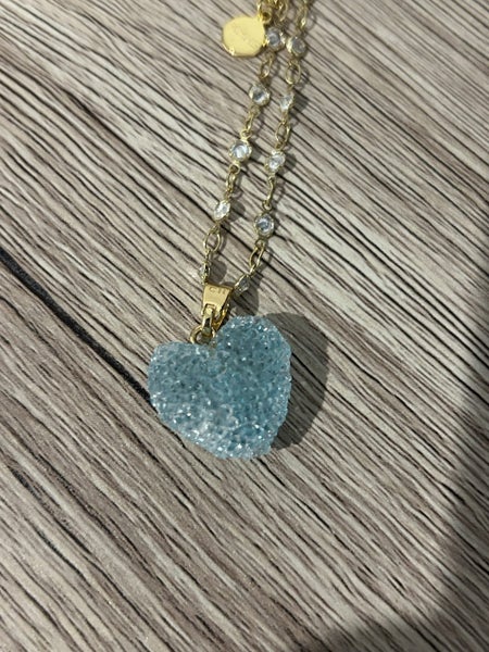 Crystal Haze Pendant and Gimme Gold Box Chain - New Carousel 1