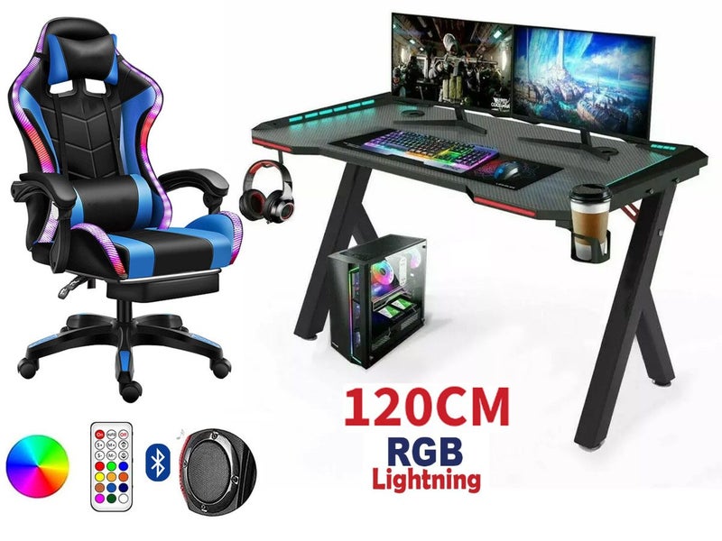 Gaming Chair Gaming Desk Combo(NZ STOCK) Carousel 1