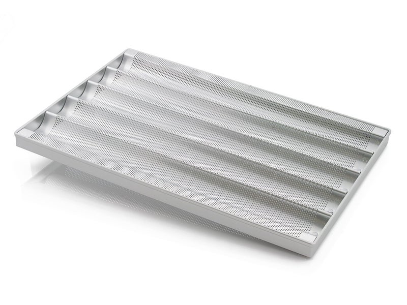 French Stick Bread Pan Perforated - 5 Pockets 60cm Carousel 1