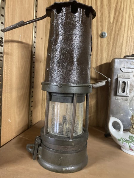 Antique mining safety lantern Carousel 2