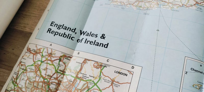 England Fold up Map Carousel 2