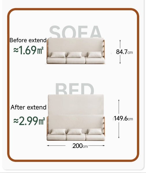 Seattle Solid Oak Sofa Bed Carousel 9