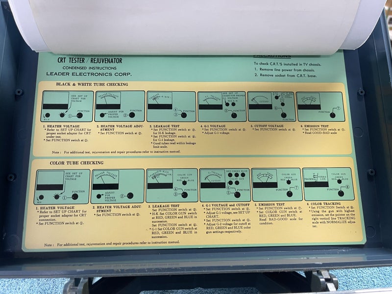 CATHODE RAY TUBE - TESTER REJUVENATOR Carousel 11