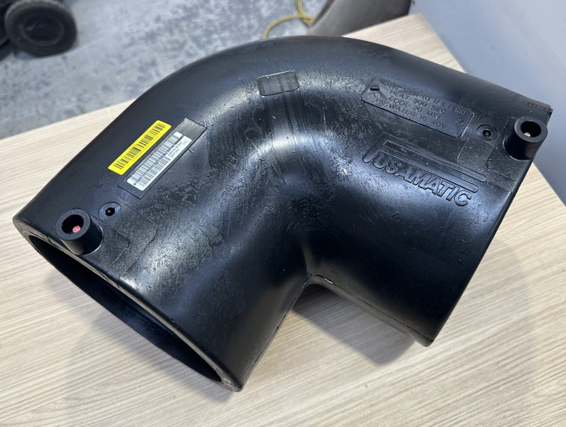 ElectroFusion 180mm 90 Degree Elbow Pipe #1 - $1 Reserve (Under Grey Rack 13) Carousel 2