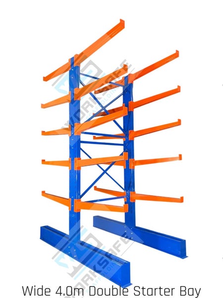Cantilever Shelving Wide 4.0m Double Sided Starter Bay Carousel 1
