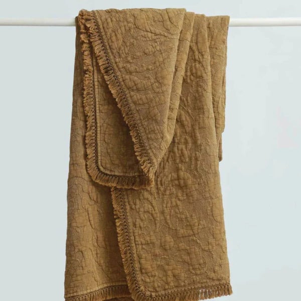 Mayen Throw Cumin by MM Linen Carousel 1