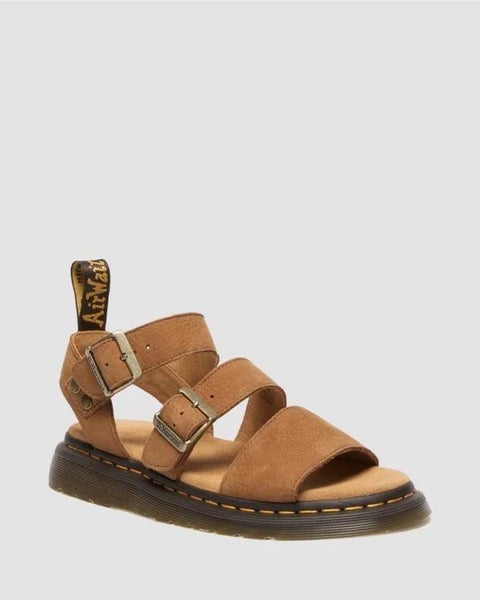 Dr. Martens Gryphon Sandal - Desert Brown Tumbled Nubuck Carousel 1