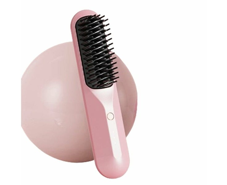 Portable Cordless Hair Straightener Brush Negative Ion Heating Hair Straighte Carousel 3