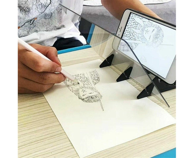 Creative Optical LED Image Drawing Board Tracking Sketch Mirror Painting Tool64399430689795111