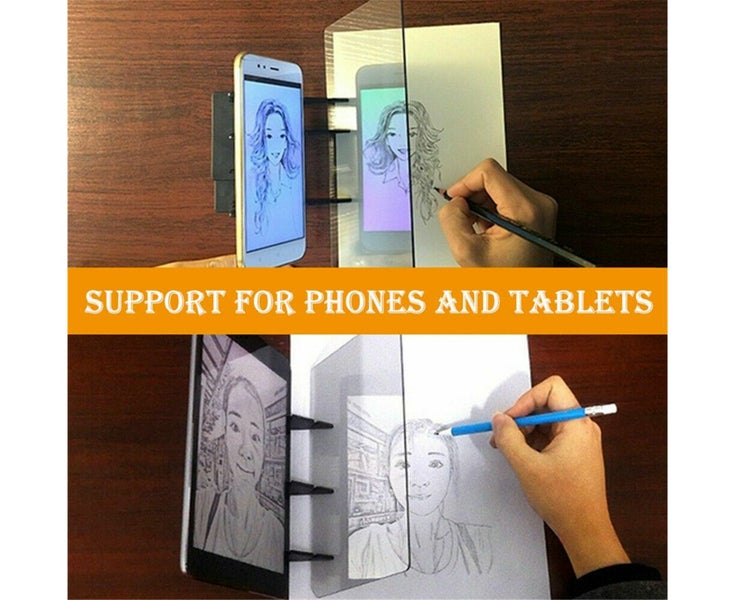 Creative Optical LED Image Drawing Board Tracking Sketch Mirror Painting Tool64399430689795112