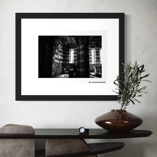Black & White Framed Print: Medieval Architecture63615601742977111