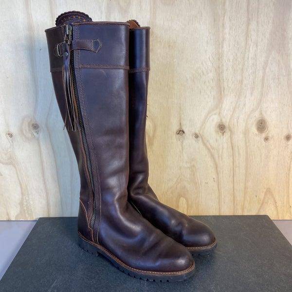 Elegant Brown Leather Knee-High Boots – Penelope Chilvers | EU 39 = NZ 8 Carousel 1