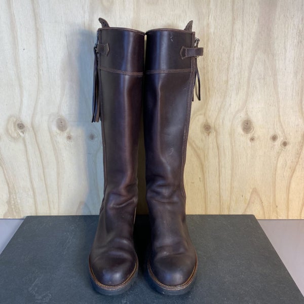 Elegant Brown Leather Knee-High Boots – Penelope Chilvers | EU 39 = NZ 8 Carousel 2
