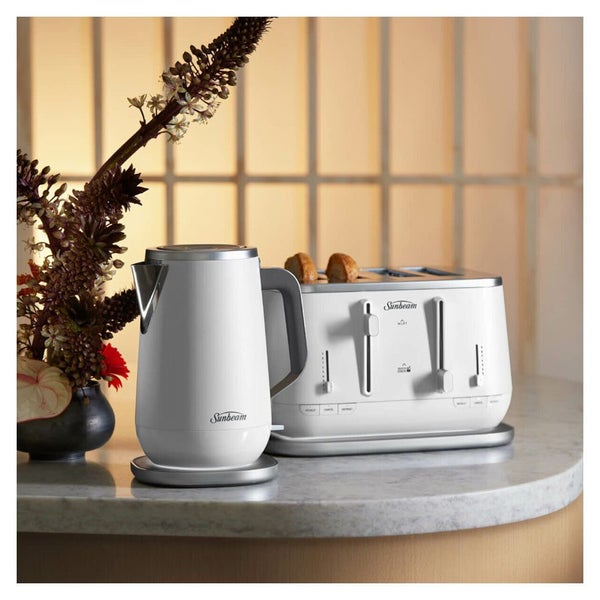 Sunbeam Kyoto 4 Slice Toaster and Kettle - White Carousel 2
