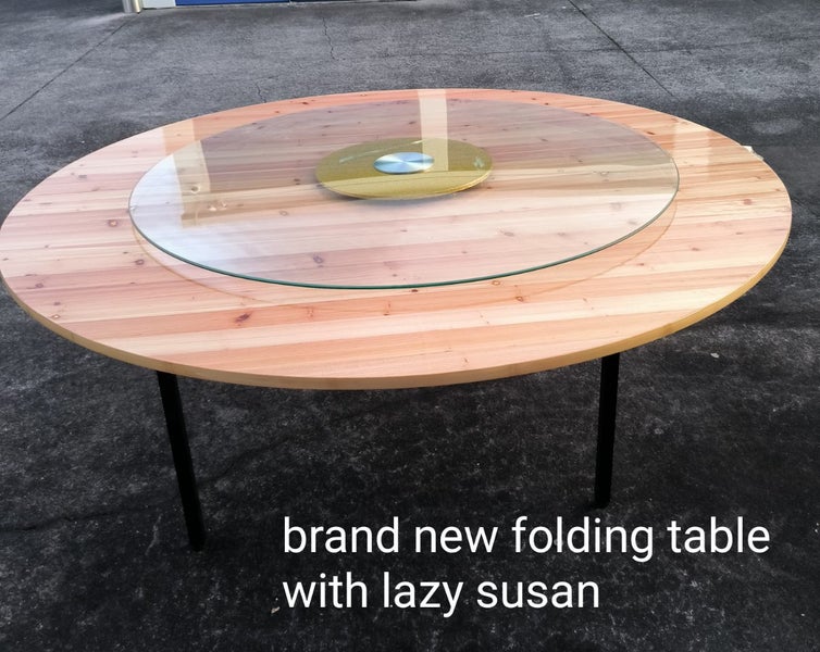 Brand new dining table with lazy susan Carousel 1