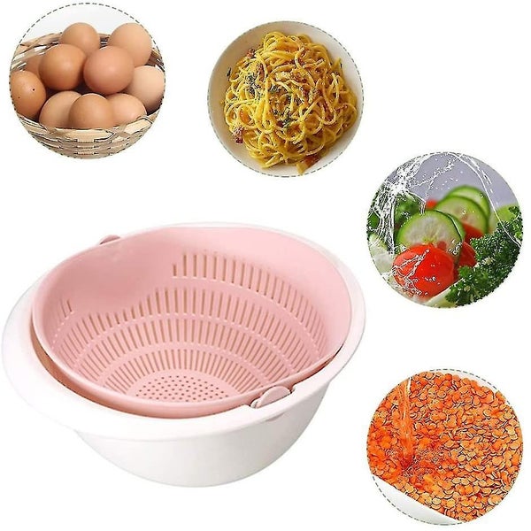 Kitchen Strainer Colander - Plastic Washing Bowl & Strainers Rice Washing Machin Carousel 1