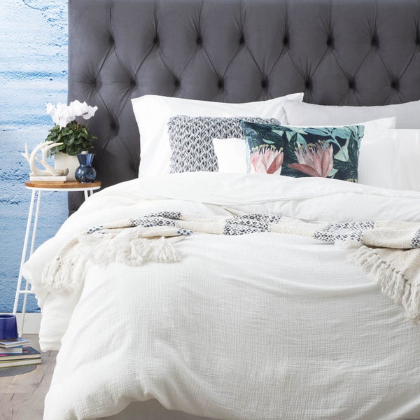 Solana Washed Cotton Textured Quilt set White Carousel 3