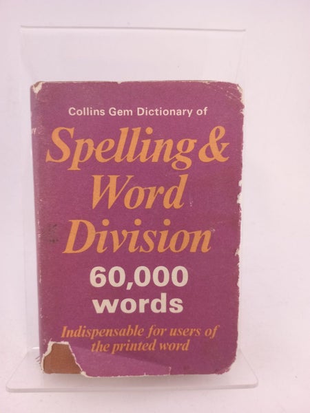 Collins Gem Dictionary of Spelling & Word Division by Susie B. Marshall64477941763587110