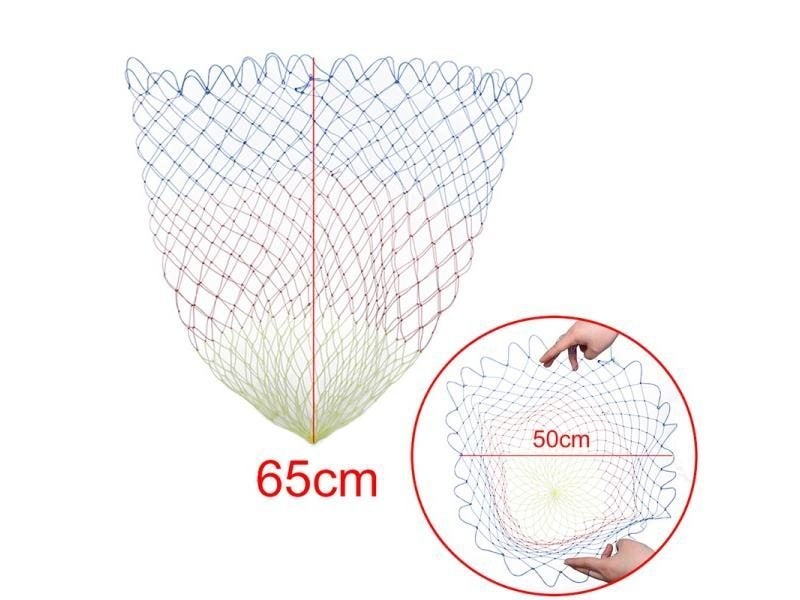 1pcs Color Fishing Line Net Head Nylon Fishing Net Collapsible Fishing Tool Carousel 1